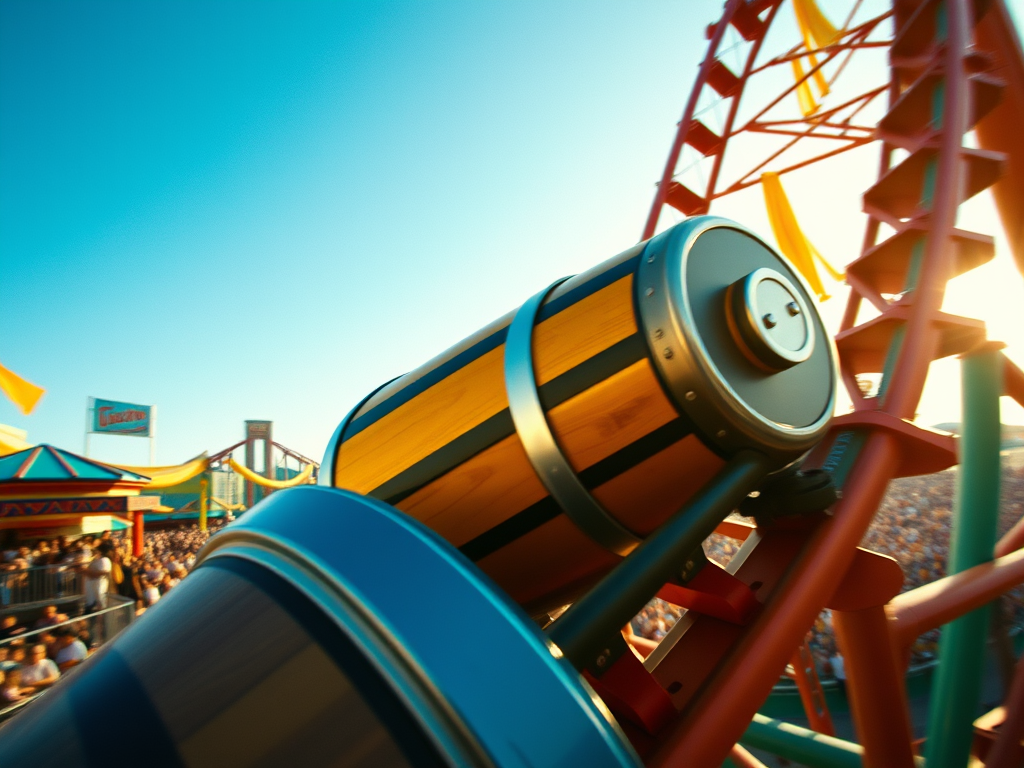 Top & Classements Guide Parcs Europe : Belle montagne russe dans un parc d'attraction